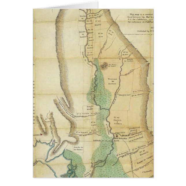 Carte de la Vallée du Sacramento (Devant)