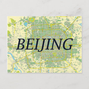 CARTE DE LA VILLE CARTES POSTCARDS ♥ Pékin