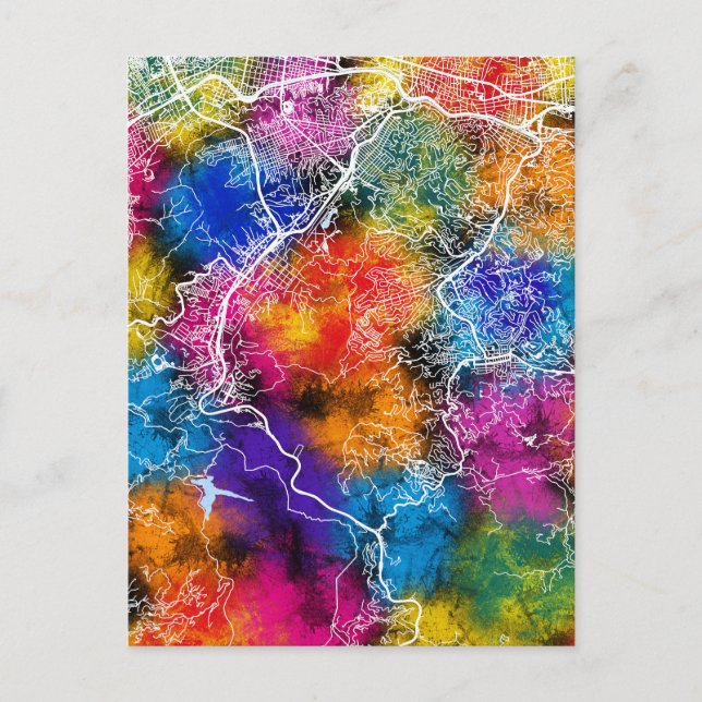 Carte de la ville de Caracas Venezuela (Devant)