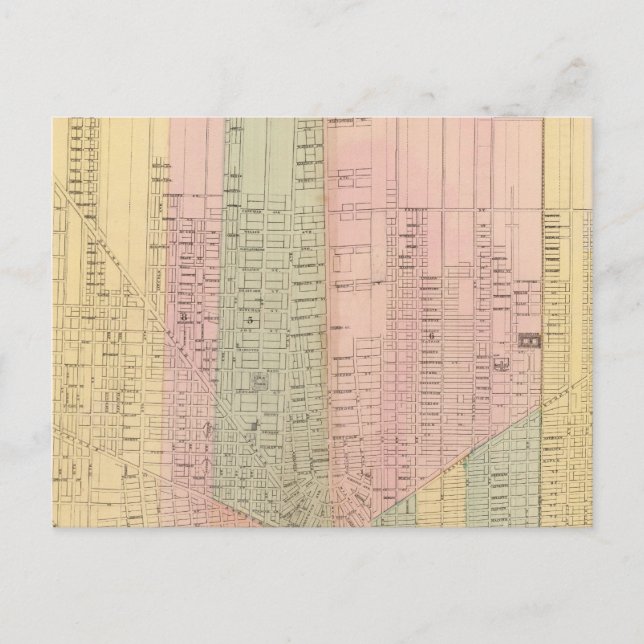 Carte de la ville de Detroit (Devant)