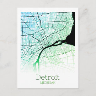 Carte de la ville de Detroit
