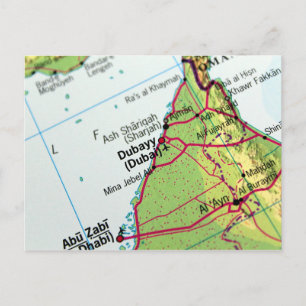 Carte de la ville de Dubaï