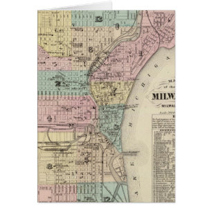 Carte de la ville de Milwaukee, Milwaukee Co