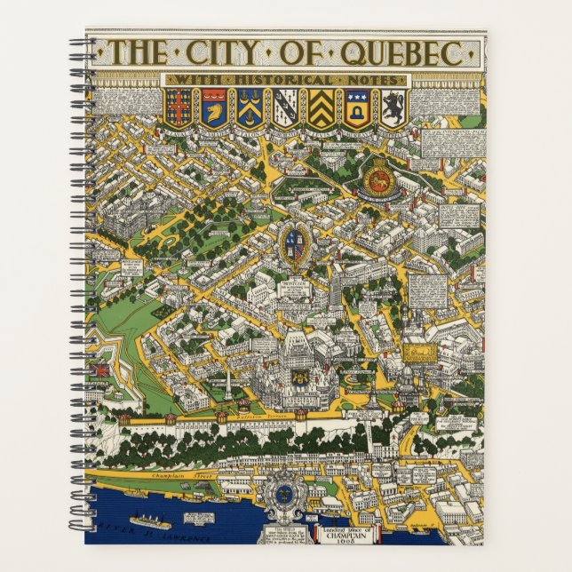 Carte de la ville de Québec (Devant)