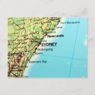 Carte de la ville de Sydney en Australie