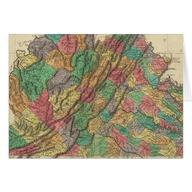 Carte De La Virginie (Devant horizontal)