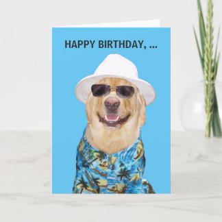 Carte de laboratoire/chien drôle personnalisable p