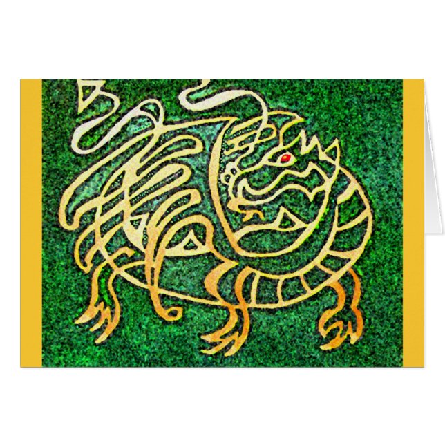 Carte de labyrinthe de dragon (Devant horizontal)