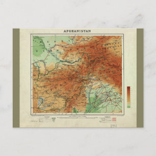 Carte de l'Afghanistan (1912)