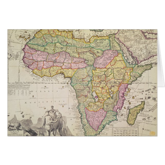 Carte de l'Afrique (Devant horizontal)