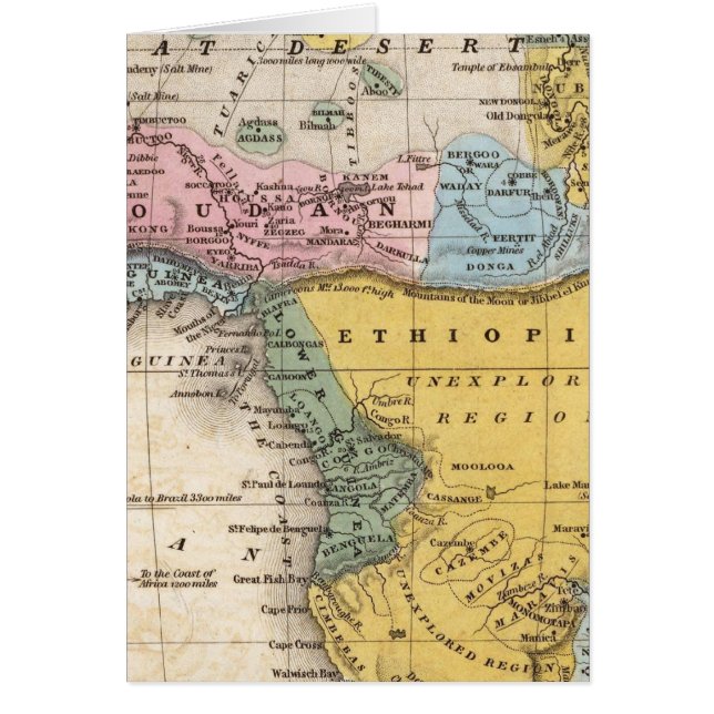 Carte de l'Afrique (Devant)