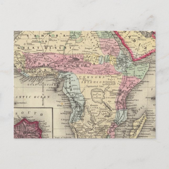 Carte De L'Afrique (Devant)