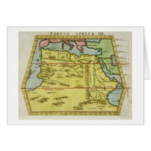 Carte de l'Afrique du Nord, c.1580s (gravure
