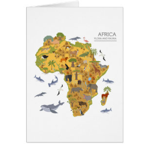 Carte de l'Afrique   Flora et faune
