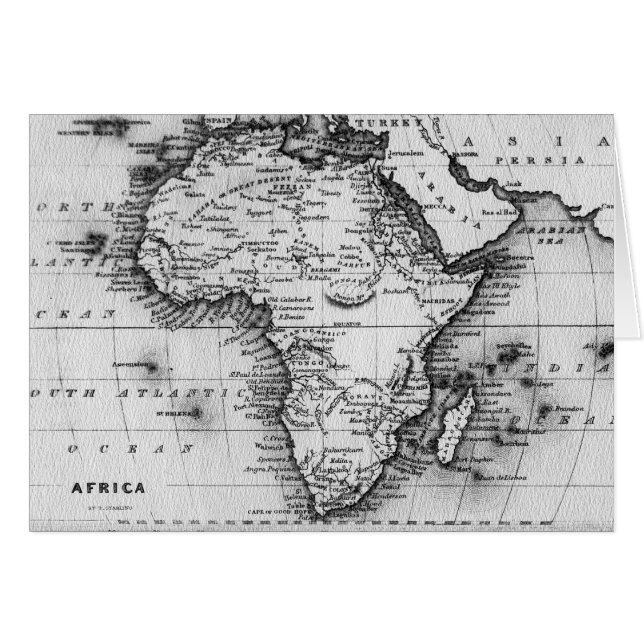 Carte de l'Afrique | gravée par Thomas Stirling (Devant horizontal)