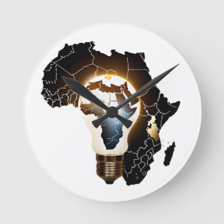 Carte de l'Afrique horloge murale conçue