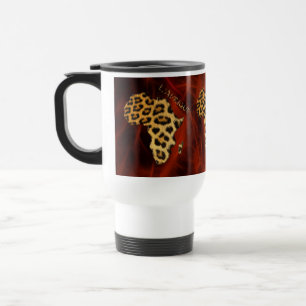 Carte de l'AFRIQUE Leopard Spog Wildlife Mug