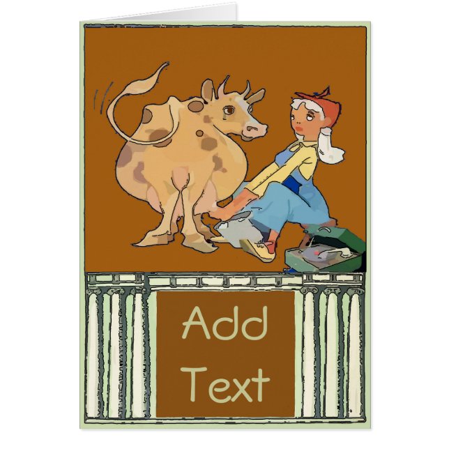 Carte de lait pour fille (Devant)