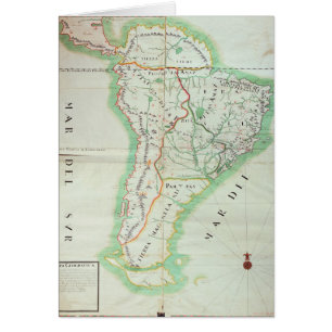 Carte de l'Amérique du Sud, 1777