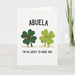 Carte de l'amour chanceux d'Abuela