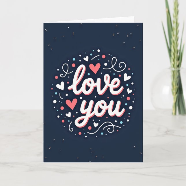 Carte de l'amour romantique éternel (Devant)