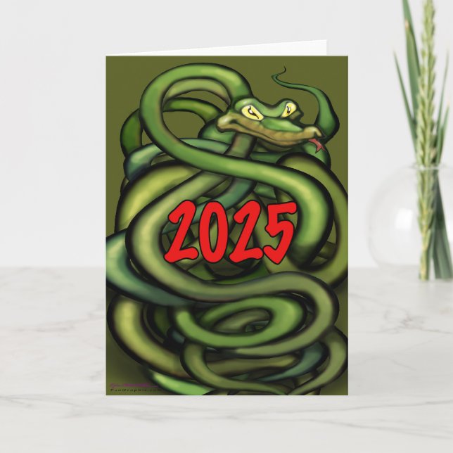 Carte de l'année du serpent 2025 (Devant)