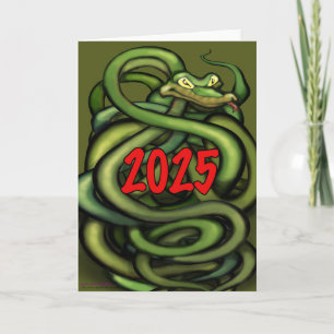 Carte de l'année du serpent 2025