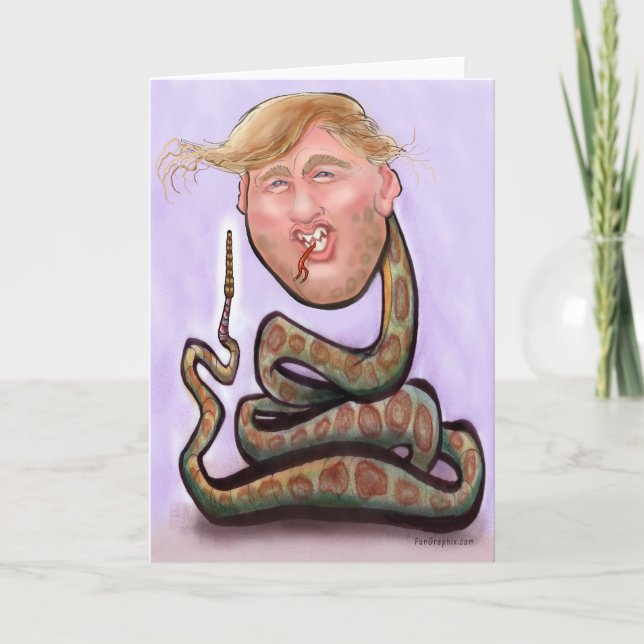 Carte de l'année du serpent Trump 2025 (Devant)