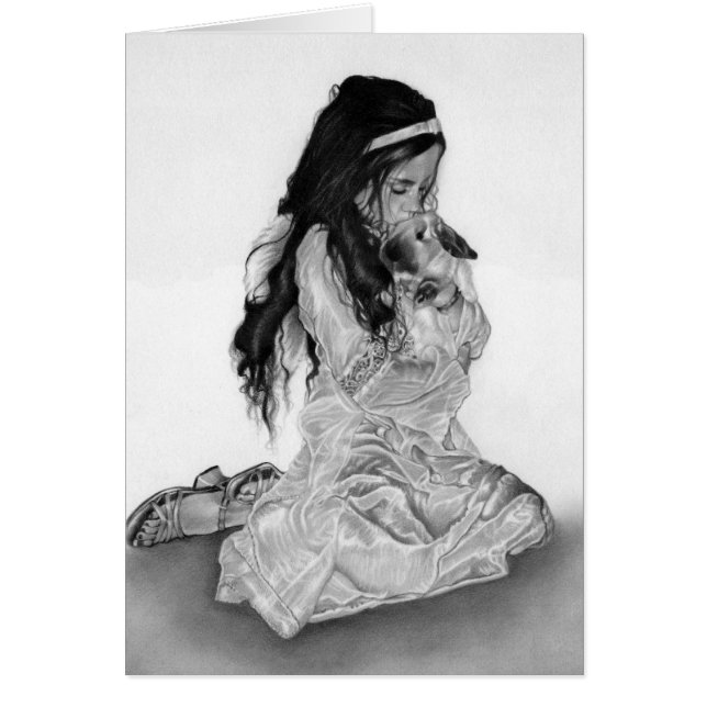 Carte de lapin d'ange (Devant)