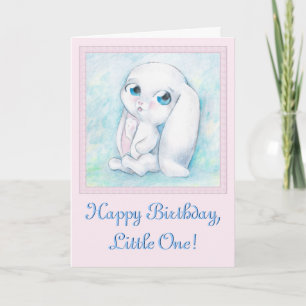 Carte de lapin d'anniversaire