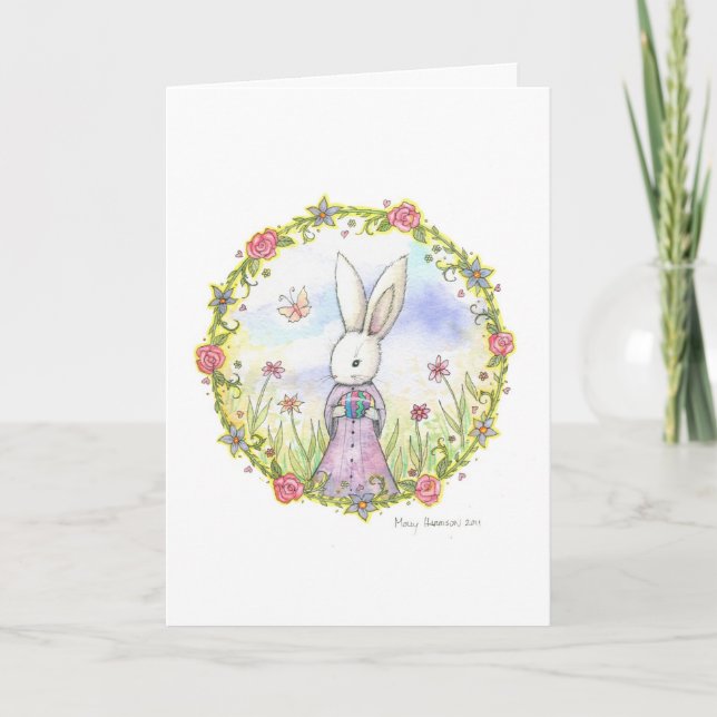 Carte de Lapin de Pâques (Devant)
