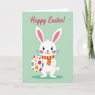 Carte de Lapin Joie de Printemps