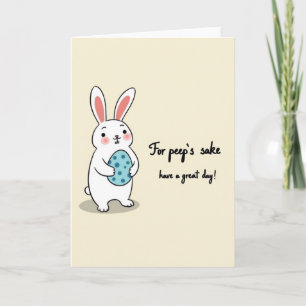 Carte de lapin pour une excellente journée