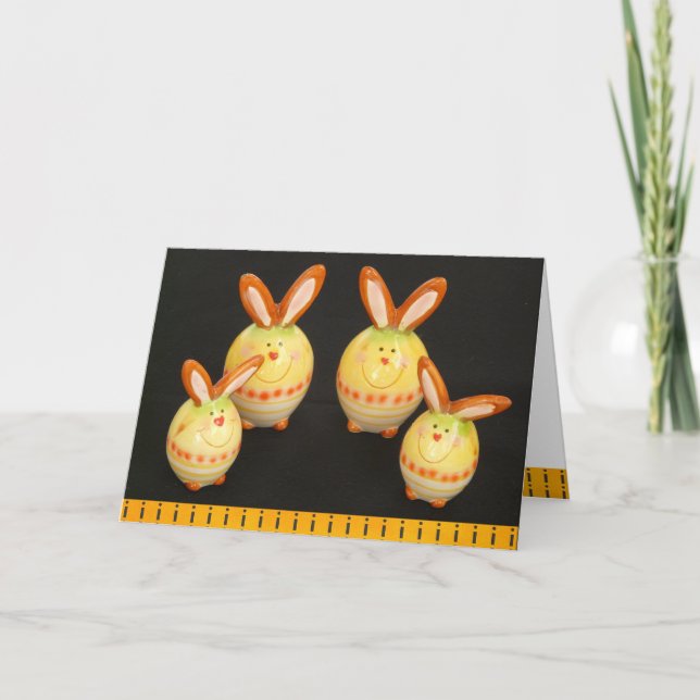 Carte de lapins de Pâques (Devant)