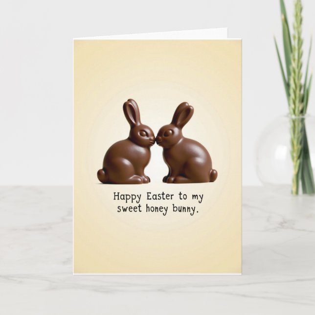 Carte de Lapins en Chocolat (Devant)