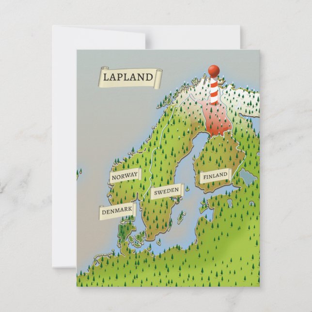 Carte de Laponie (Devant)