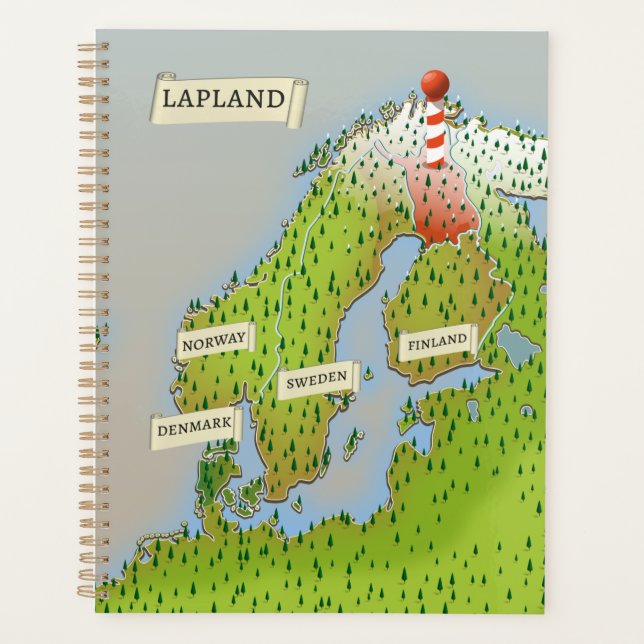 Carte de Laponie (Devant)