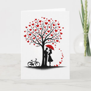 Carte de l'Arbre de l'Amour de la Saint-Valentin