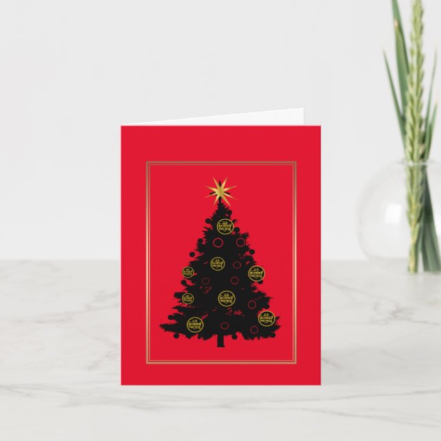 Carte de l'arbre de Noël du logo de la patrouille  (Devant)