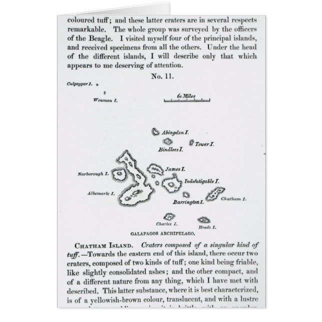 Carte de l'archipel de Galapagos, 1844 (Devant)