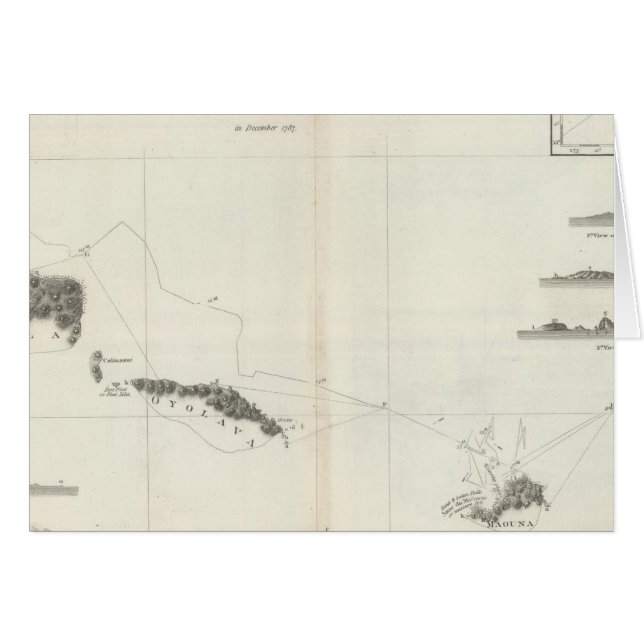 Carte de l'archipel des navigateurs Samoa (Devant horizontal)