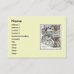 Carte de l'Arizona et drapeau national