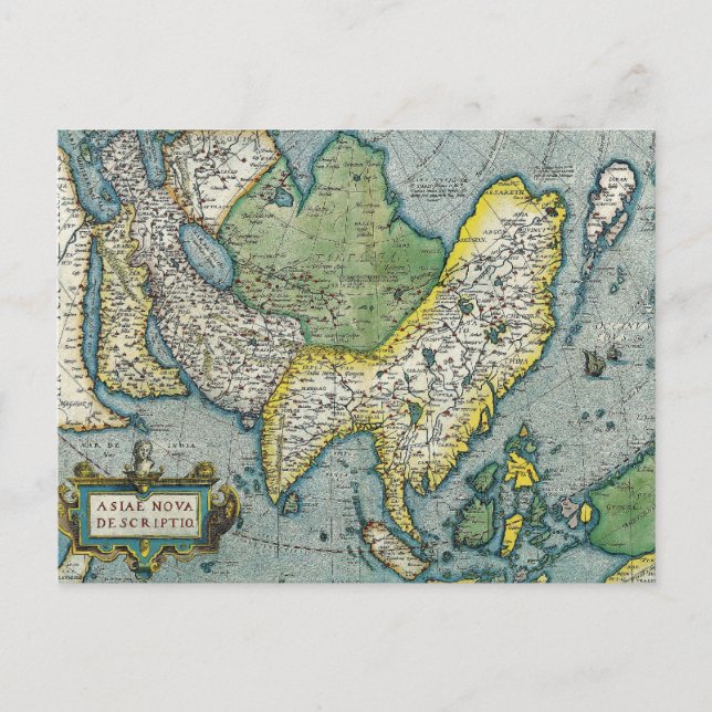 Carte de l'Asie au début du XVIe siècle (Devant)