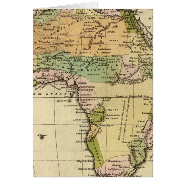 Carte de l'Atlas de couleur main africaine (Devant)