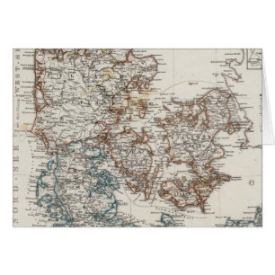 Carte de l'Atlas du Danemark avec 5 cartes d'entré