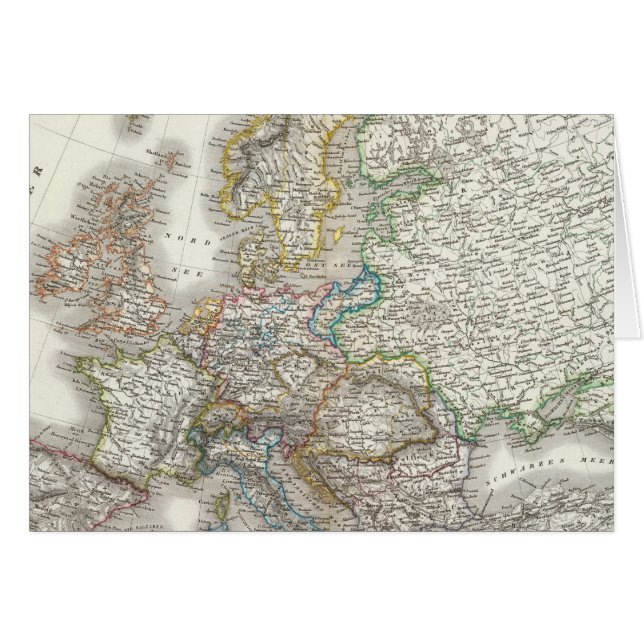 Carte de l'Atlas Européen (Devant horizontal)
