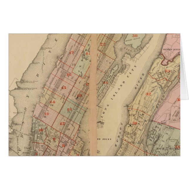 Carte de l'Atlas, ville de New York (Devant horizontal)