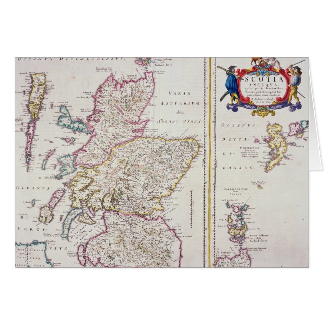 Carte de l'Ecosse, c.1700 (Devant horizontal)