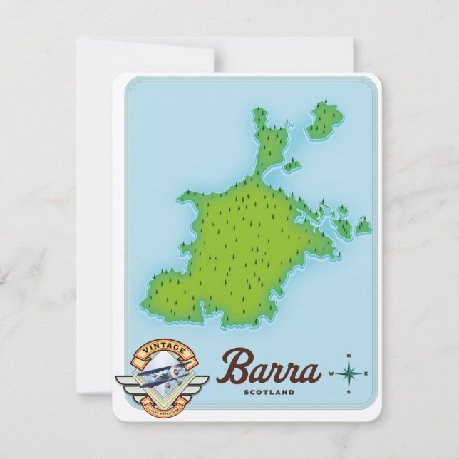 Carte de l'Ecosse de Barra (Devant)