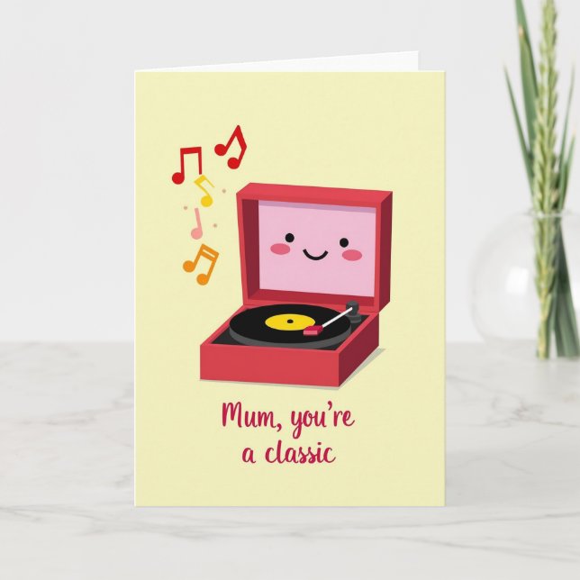 Carte de lecteur de disque pour la fête des mères (Devant)